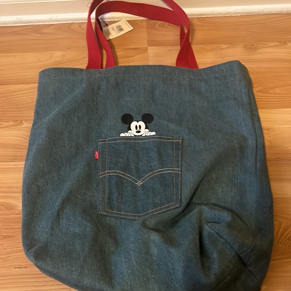 New Levi Proud New Mom Mickey Mouse Disney denim Tote - Picture 4 of 7
